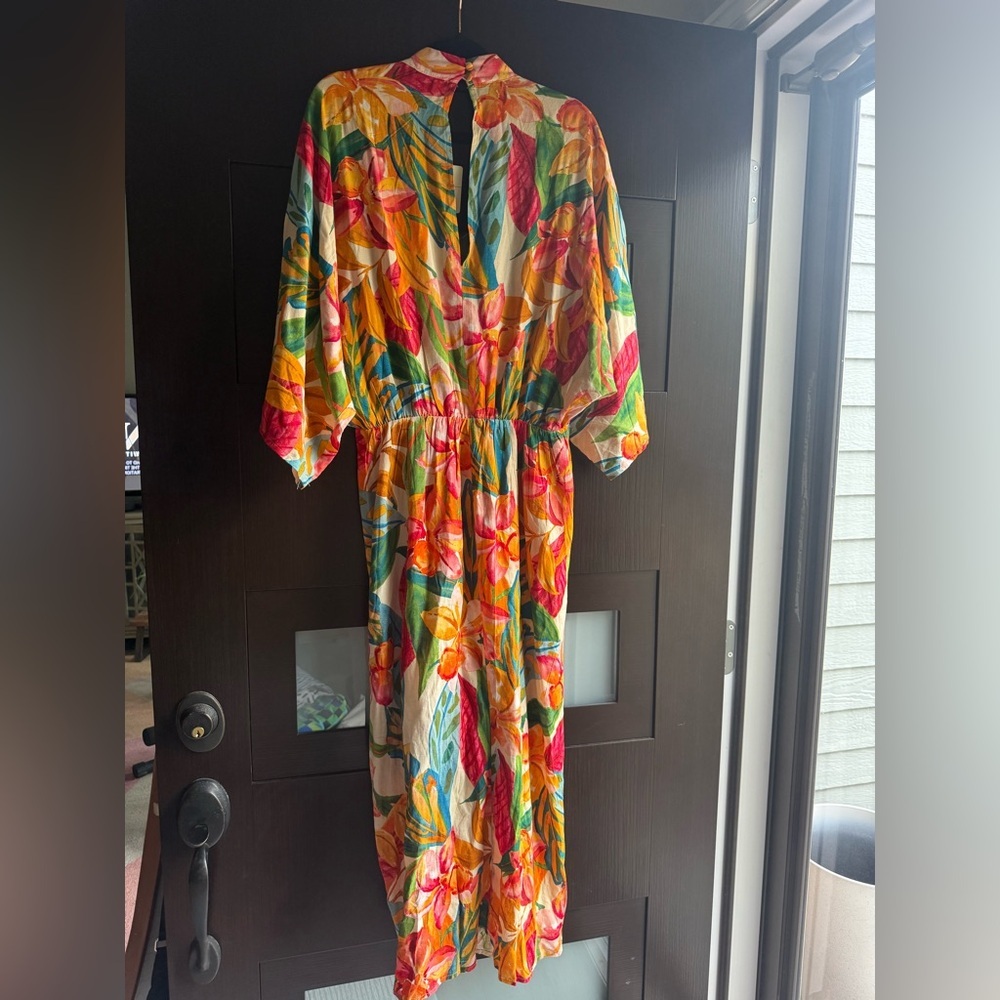 NWT Dress Forum Tropical Print Kimono Style Dress - Size L - Picture 11 of 11
